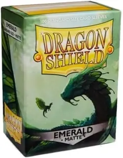 Dragon Shield | Standard Size Card Matte Sleeves | 100 CT - Smooth & Emerald - Image 1