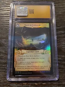 POP 1 PRISTINE Storm the Vault Foil CGC 10 MINT MTG Rivals of Ixalan Graded - Image 2