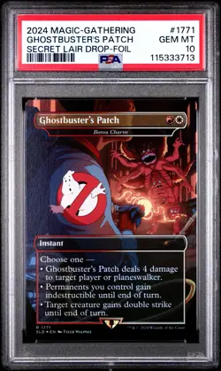 MTG Ghostbuster's Patch FOIL The Real Ghostbusters (SLD) #1771 PSA 10 Gem Mint - Image 1