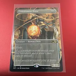 BORDERLESS Containment Priest - Core 2021 (Magic/Mtg) Near Mint - Image 1