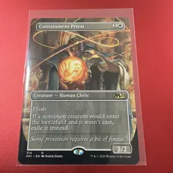 BORDERLESS Containment Priest - Core 2021 (Magic/Mtg) Near Mint - Image 1