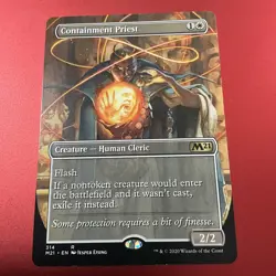 BORDERLESS Containment Priest - Core 2021 (Magic/Mtg) Near Mint - Image 2