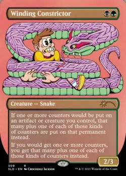 Mint/Near-Mint, English - 1 x MTG Winding Constrictor - Non-Foil Secret Lair Dro - Image 1