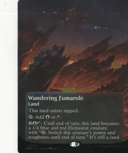 MTG EDGE OF ETERNITIES STELLAR SIGHTS WANDERING FUMAROLE GALAXY BORDERLESS FOIL - Image 1