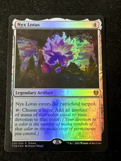 NYX Lotus Theros Beyond Death Foil Promo Card Magic the Gathering Mtg 235/254 NM - Image 1