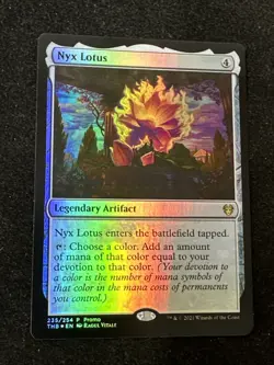 NYX Lotus Theros Beyond Death Foil Promo Card Magic the Gathering Mtg 235/254 NM - Image 2