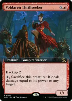 Voldaren Thrillseeker | FOIL | MTG March of the Machine (Extended Art) #0367 NM - Image 1