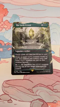1 x The Earth Crystal - Borderless - Final Fantasy - NM-Mint - MTG - Image 1