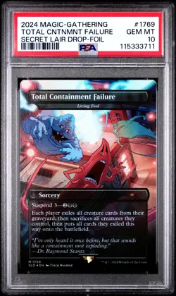 MTG Total Containment Failure FOIL The Real Ghostbusters #1769 PSA 10 Gem Mint - Image 1