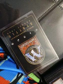 Mtg Hand Painted Altered Art Ancestral Recall Token Artwork Signed By Artist - Image 2