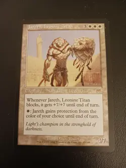 MTG Jareth, Leonine Titan - Onslaught 1st Edition Near Mint Condition - Image 1