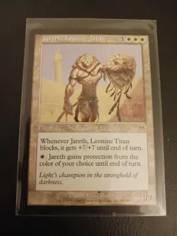 MTG Jareth, Leonine Titan - Onslaught 1st Edition Near Mint Condition - Image 3