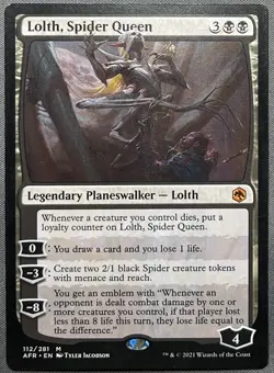 MTG Magic The Gathering Lolth, Spider Queen Adventures in the Forgotten Realms - Image 1