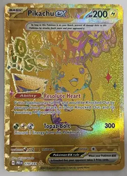 Pikachu ex - 179/131 - Hyper Rare LP, English Pokemon Prismatic Evolutions - Image 1