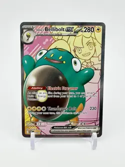 Pokemon TCG Ionos Bellibolt Ex Journey Together English Full Art Promo #194 - Image 1