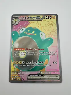 Pokemon TCG Ionos Bellibolt Ex Journey Together English Full Art Promo #194 - Image 3