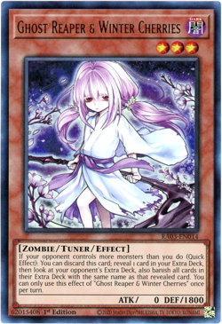 Yugioh! Ghost Reaper & Winter Cherries Alternate Art RA03-EN014 Ultra Rare (UR) - Image 1