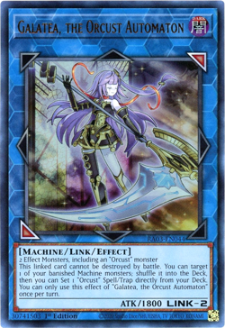 YuGiOh! Galatea, the Orcust Automaton RA03-EN044 Ultra Rare UR 1st Edition NM/M - Image 1