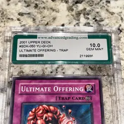 MNT 10 Yugioh Unlimited Common Ultimate Offering SDK-050 GEM MINT Condition AGS - Image 2