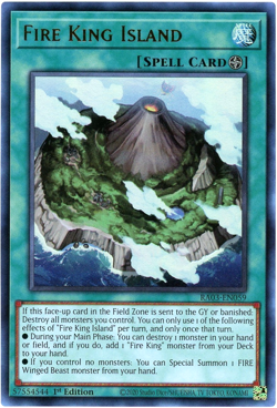 Yugioh! Fire King Island RA03-EN059 Ultra Rare (UR) NM/M English - Image 1