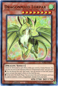 Yugioh! Dragonmaid Lorpar RA03-EN022 Ultra Rare (UR) NM/M English - Image 1