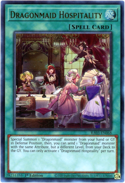 Yugioh! Dragonmaid Hospitality RA03-EN068 Ultra Rare (UR) NM English - Image 1