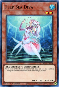 Yugioh! Deep Sea Diva RA03-EN004 Ultra Rare (UR) NM/M Quarter Century Bonanza - Image 1