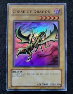 *MISPRINT Curse of Dragon - LOB-066 - Legend of Blue Eyes - VINTAGE YuGiOh! TCG - Image 1