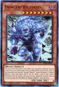 Yugioh! Danger! Bigfoot! Alternate Art RA03-EN019 Ultra Rare (UR) NM/M - Image 1