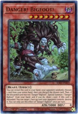 Yugioh! Danger! Bigfoot! - RA03-EN019 - Ultra Rare (UR) NM/M English - Image 1
