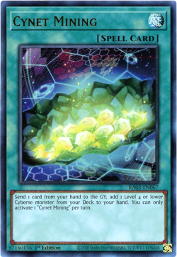Yugioh! Cynet Mining RA03-EN067 Ultra Rare (UR) NM/M Quarter Century Bonanza - Image 1