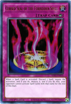 Yugioh! Cursed Seal of the Forbidden Spell RA03-EN076 Ultra Rare (UR) NM/M - Image 1