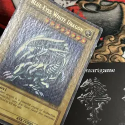 Blue-Eyes White Dragon SDK-001 Ultra Rare WAVY Unlimited OG YuGiOh Iconic - Image 2