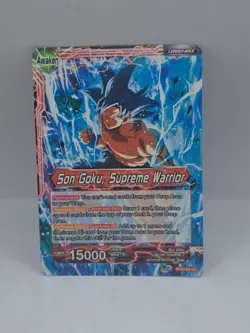 Dragon Ball Super CCG Son Goku Supreme Warrior BT16-001 UC Bandai Trading Card - Image 1