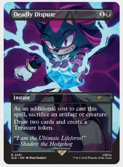 IN HAND - Deadly Dispute ✨NON-FOIL✨ Secret Lair x Sonic - NM Magic MTG - Image 1