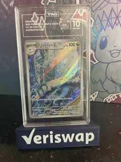 Pokemon TCG Dragonair Illustration Rare Card SV:151 Graded Tag 10 - Image 1