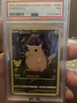 Pokemon TCG Pikachu Celebrations Ultra Rare Card 005/025 PSA 7 - Image 1