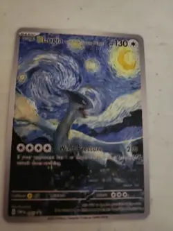 Lugia Starry Night Pokemon Card Art Style Trading Cards - Image 2