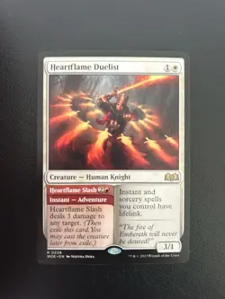 Heartflame Duelist Wilds of Eldraine Regular Rare Mtg 228 - Image 1
