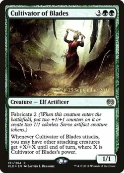 Cultivator of Blades -Foil Medium Play MTG Promos: Prerelease Cards - Image 1