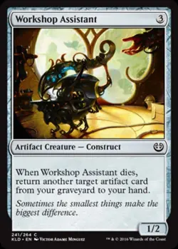 Workshop Assistant -Foil Medium Play MTG Kaladesh - Image 1