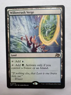x1 Willowrush Verge DFT Aetherdrift MTG 270 RARE M/NM 1x - Image 1
