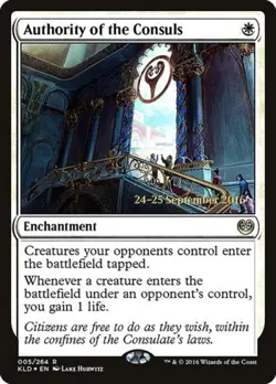 Authority of the Consuls -Foil Medium Play MTG Promos: Prerelease Cards - Image 1