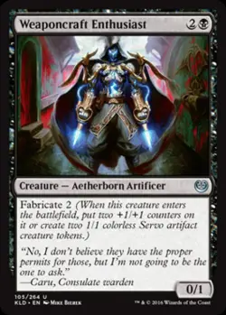 Weaponcraft Enthusiast -Foil Medium Play MTG Kaladesh - Image 1