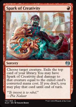 Spark of Creativity -Foil Medium Play MTG Kaladesh - Image 1