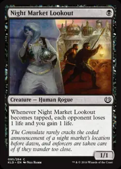 Night Market Lookout -Foil Medium Play MTG Kaladesh - Image 1