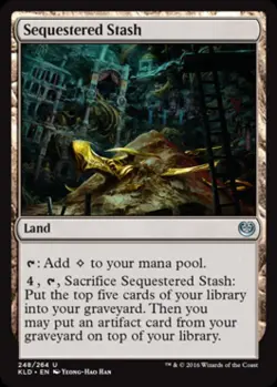 Sequestered Stash -Foil Medium Play MTG Kaladesh - Image 1