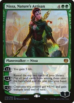 Nissa, Nature's Artisan -Foil Medium Play MTG Kaladesh - Image 1