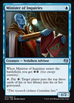 Minister of Inquiries -Foil Medium Play MTG Kaladesh - Image 1