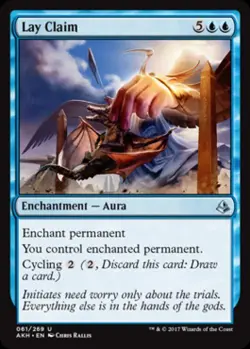 Lay Claim -Foil Medium Play MTG Amonkhet - Image 1